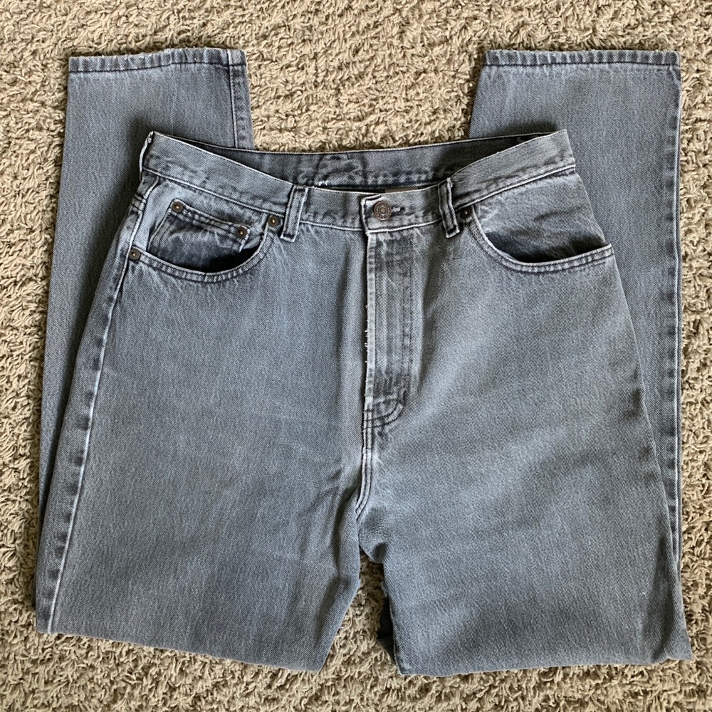 Women’s High-Rise Straight Jeans in Washed Gray